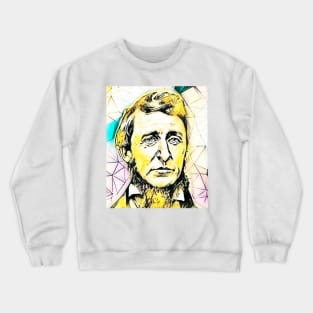 Henry David Thoreau Portrait | Henry David Thoreau Artwork 2 Crewneck Sweatshirt